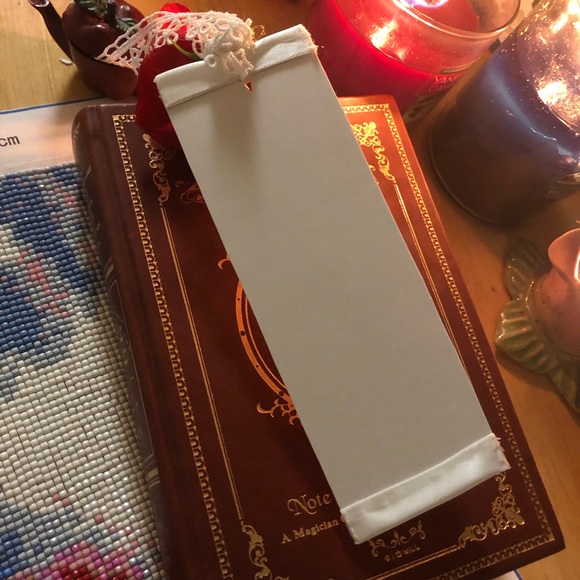 Floral Bookmark w Stackable Mini Teapot and Saucer - Picture 9 of 9